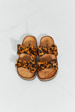 Load image into Gallery viewer, Forever Link Fiercely Feminine Leopard Bow Slide Sandals