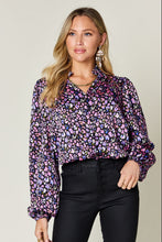 Load image into Gallery viewer, Double Take Full Size Printed Long Sleeve Blouse
