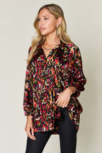 Load image into Gallery viewer, Double Take Full Size Printed Button Up Long Sleeve Shirt
