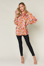 Load image into Gallery viewer, Double Take Full Size Printed Button Up Long Sleeve Shirt
