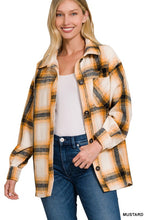 Load image into Gallery viewer, OVERSIZED YARN DYED PLAID LONGLINE SHACKET
