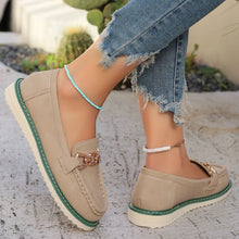 Load image into Gallery viewer, PU Leather Flat Slip-Ons
