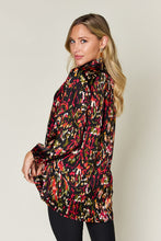 Load image into Gallery viewer, Double Take Full Size Printed Button Up Long Sleeve Shirt
