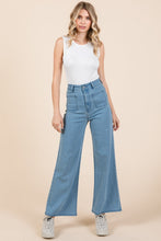 Load image into Gallery viewer, Mittoshop High Waist Wide Leg Jeans
