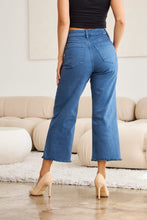 Load image into Gallery viewer, RFM Full Size Tummy Control High Waist Raw Hem Jeans
