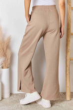 Load image into Gallery viewer, RISEN Wide Waistband Slit Wide Leg Pants
