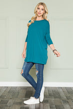 Load image into Gallery viewer, Plus Size Solid Long Sleeve Tunic Top
