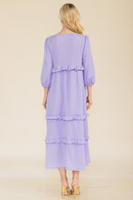 Load image into Gallery viewer, Celeste Full Size Tiered-Ruffle Midi Dress
