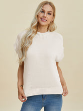 Load image into Gallery viewer, Double Take Full Size Mock Neck Short Sleeve Sweater
