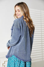 Load image into Gallery viewer, HEYSON Full Size Mineral-Washed Button-Down Denim Jacket
