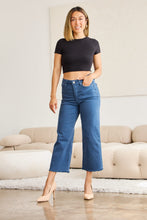 Load image into Gallery viewer, RFM Full Size Tummy Control High Waist Raw Hem Jeans
