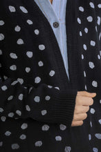 Load image into Gallery viewer, Umgee Polka Dot Open Front Drop Shoulder Cardigan
