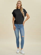 Load image into Gallery viewer, Double Take Full Size Mock Neck Short Sleeve Sweater

