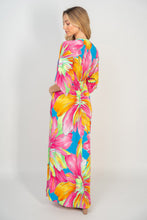 Load image into Gallery viewer, White Birch Printed V-Neck Maxi Dress with Pockets

