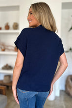 Load image into Gallery viewer, Double Take Full Size Mock Neck Short Sleeve Sweater

