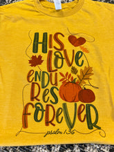 Load image into Gallery viewer, His Love Endures Fall Edition Short-Sleeve Tee
