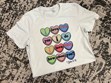 Load image into Gallery viewer, Conversation Hearts (I Love Jesus) Short-Sleeve Tee
