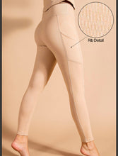 Load image into Gallery viewer, Rib Brushed High Rise Leggings with Pockets
