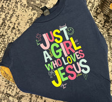 Load image into Gallery viewer, Girl Who Loves Jesus Short-Sleeve Tee

