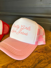 Load image into Gallery viewer, Pretty Girls Love Jesus Trucker Hat
