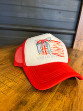 Load image into Gallery viewer, God Bless Coquette Trucker Hat
