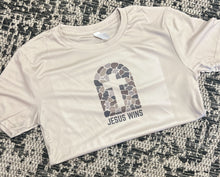 Load image into Gallery viewer, Jesus Wins Camo Cross Dri-Fit Tee
