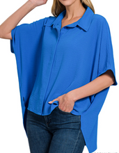 Load image into Gallery viewer, Woven Short-Sleeve Button Down

