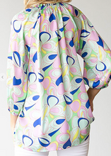 Load image into Gallery viewer, Abstract Spring V-Neck Top
