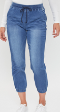 Load image into Gallery viewer, Soft Crop Denim Joggers

