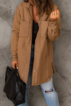 Load image into Gallery viewer, Double Take Snap Down Side Slit Jacket with Pockets

