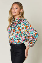 Load image into Gallery viewer, Double Take Full Size Printed Button Up Long Sleeve Shirt

