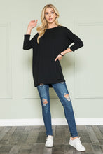 Load image into Gallery viewer, Plus Size Solid Long Sleeve Tunic Top
