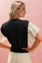 Load image into Gallery viewer, Oh Full Size Ruffled Round Neck Short Sleeve Sweater
