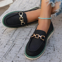 Load image into Gallery viewer, PU Leather Flat Slip-Ons
