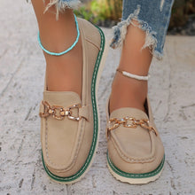 Load image into Gallery viewer, PU Leather Flat Slip-Ons
