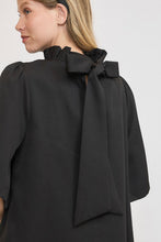 Load image into Gallery viewer, Umgee Bow Tie Back Mock Neck Half Sleeve Blouse
