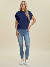 Load image into Gallery viewer, Double Take Full Size Mock Neck Short Sleeve Sweater
