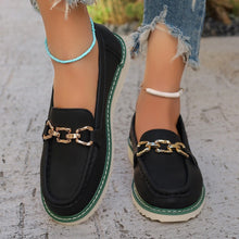 Load image into Gallery viewer, PU Leather Flat Slip-Ons

