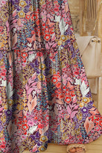 Load image into Gallery viewer, Floral Frill Trim Tiered Maxi Skirt
