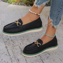 Load image into Gallery viewer, PU Leather Flat Slip-Ons
