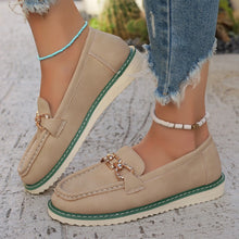 Load image into Gallery viewer, PU Leather Flat Slip-Ons
