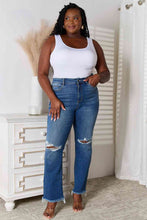 Load image into Gallery viewer, Judy Blue Full Size Distressed Raw Hem Jeans
