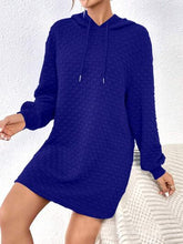 Load image into Gallery viewer, Drawstring Dropped Shoulder Oversized Hoodie
