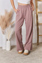Load image into Gallery viewer, RISEN High Waist Slit Wide Leg pants
