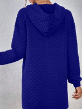 Load image into Gallery viewer, Drawstring Dropped Shoulder Oversized Hoodie
