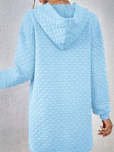 Load image into Gallery viewer, Drawstring Dropped Shoulder Oversized Hoodie
