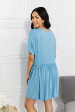 Load image into Gallery viewer, Yelete Full Size Oh Sweet Spring Button Up Flare Dress
