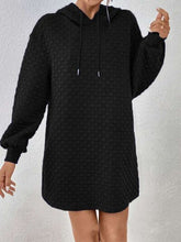 Load image into Gallery viewer, Drawstring Dropped Shoulder Oversized Hoodie
