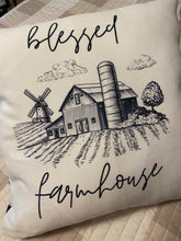 Load image into Gallery viewer, Blessed Farmhouse Throw Pillow
