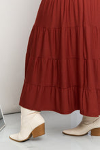 Load image into Gallery viewer, Zenana Full Size Wide Waistband Tiered Midi Skirt
